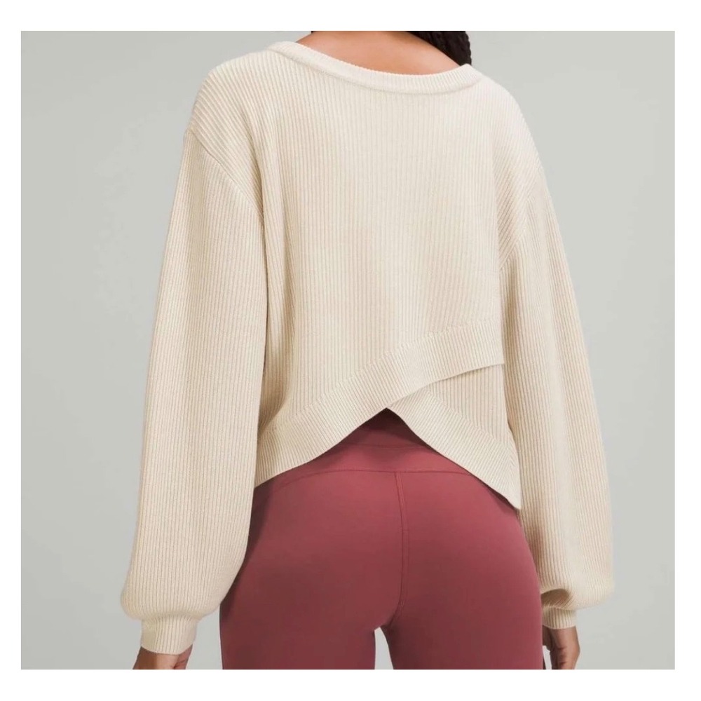 Lululemon Reversible Crossover Sweater Size Small Excellent Condition